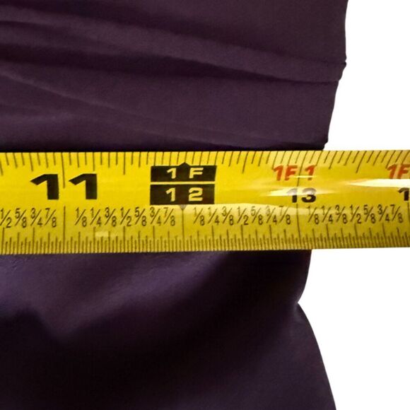 David's Bridal Plum Bridesmaid Prom Halter floor Length Dress Size 2 - Picture 11 of 12